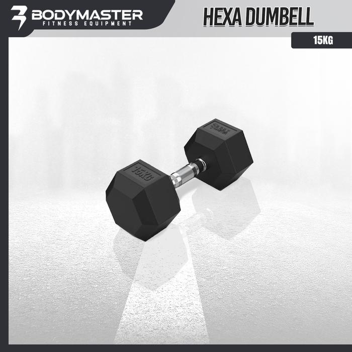 Gambar BODYMASTER Dumbell Fix Hex Rubber BM-A075 | Set 2,5KG 5KG 7,5KG 10KG 12,5KG 15KG 17,5KG | Barbel Hexa Karet - HEX 12.5 dari Ototpro Surabaya Kota Surabaya 4 Tokopedia