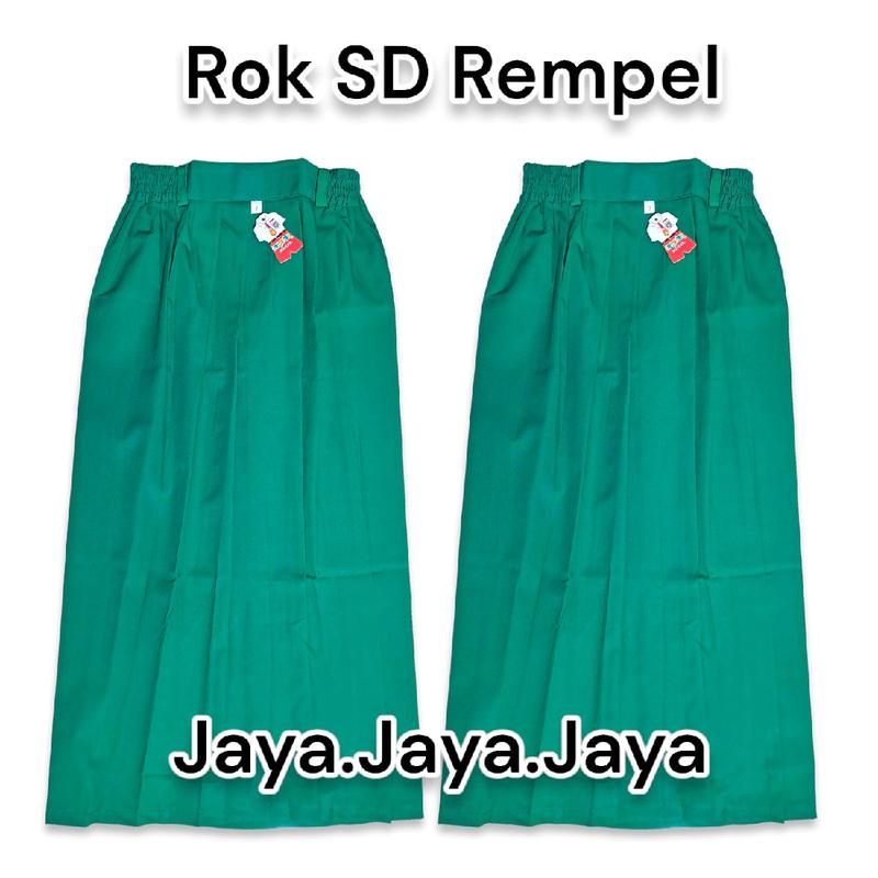 Rok SD Merah Panjang Rempel Seragam Sekolah Anak Perempuan 1