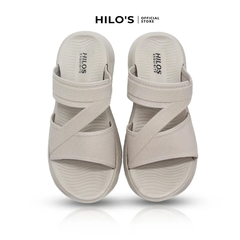 Sandal Wanita Slide Slip On Wedges Kekinian Korean Style Terbaru 1