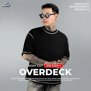 Mybasic - Boxy Cut Overdeck with Cotton Combed 24s dengan 200gsm ++