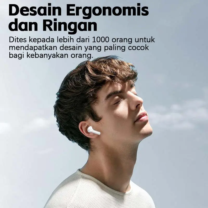 Earphone Lenove Thinkplus TWS Bluetooth dengan Kotak Pengisian Daya 9D HiFi True Wireless Earphone Sport Sound Stereo Headse Kontrol Sentuh untuk Android dan iOS 4