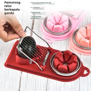 Pemotong Telur Dua Kepala Pemotong Telur Dua Guna