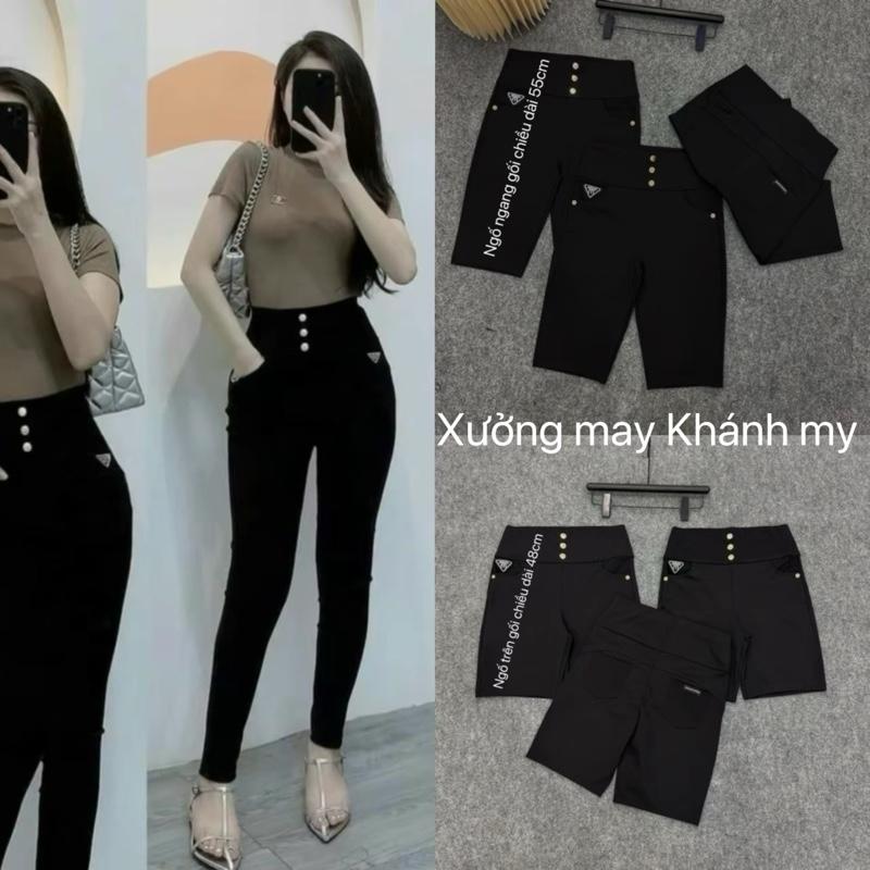Quần Legging Umi các loại Quần Dài Quần Ngố . Hàng Cao Cấp Co Giãn 4 Chiều Cạp Cao 3 Cúc Nữ quần legging . Mã 109