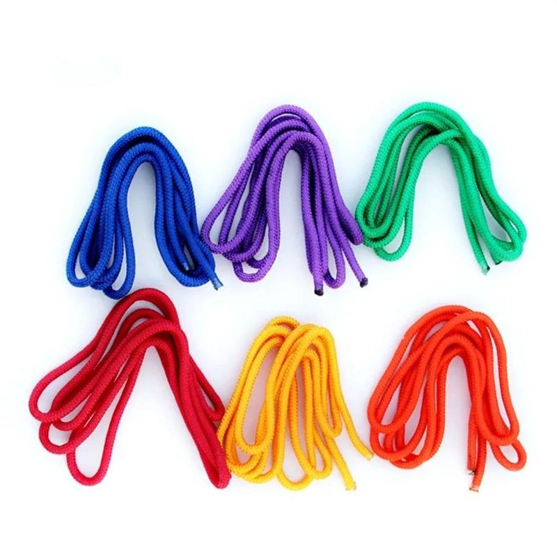 Outdoor Activities Rainbow Color Gymnastics Arts Rope Competition Rhythmic Rope Yoga Training 3M Gymnastics Jumping Props Sports Training 3