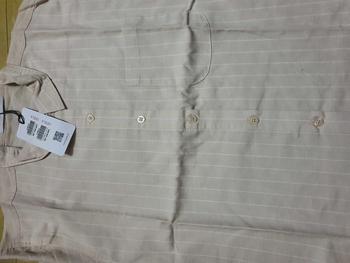 Product Review of Geela Official - Aurelia Cream Stripe Shirt (G.11615) - Kemeja Wanita from D**i 0