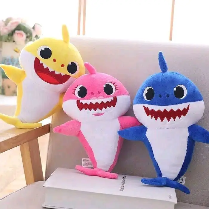 Boneka Baby Shark 25cm Mainan Anak  Toys Baby Shark Kartun Boneka Ikan Hiu Dolls 0
