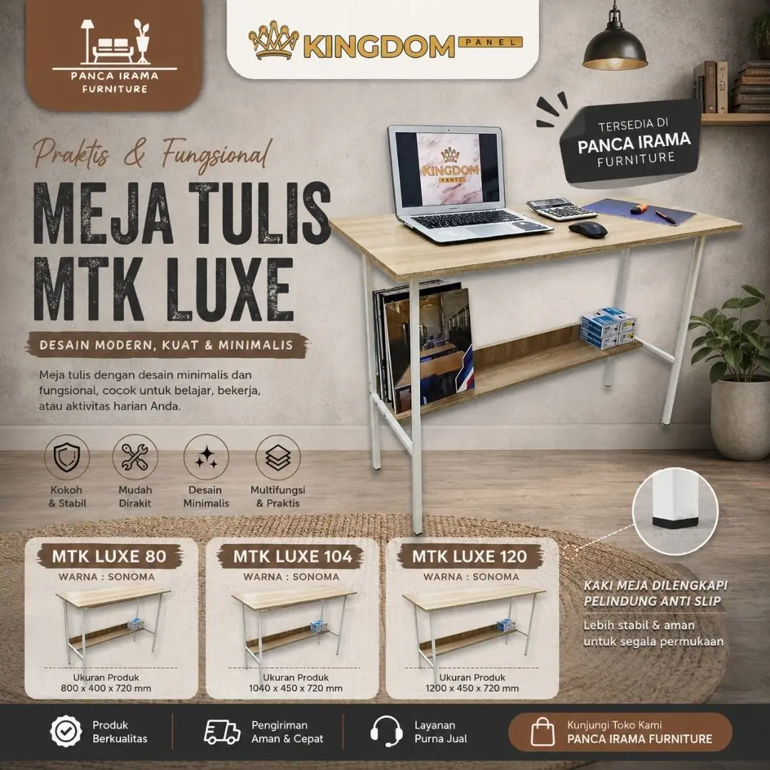 KINGDOM MEJA BELAJAR ANAK / MEJA KERJA / MTK LUXE FURNITURE