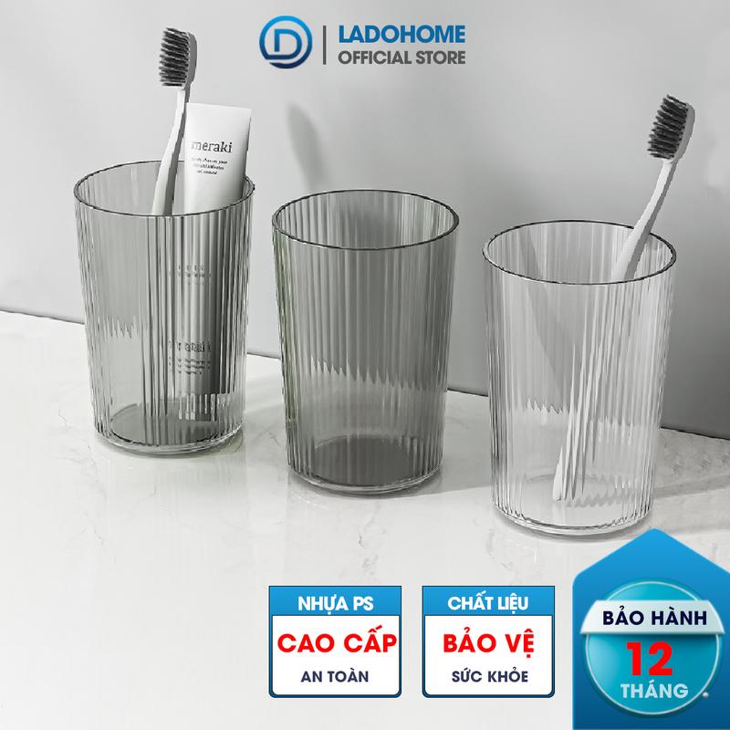 Cốc nước súc miệng, cốc đánh răng, ly đựng bàn chải A01 nhựa PS trong suốt