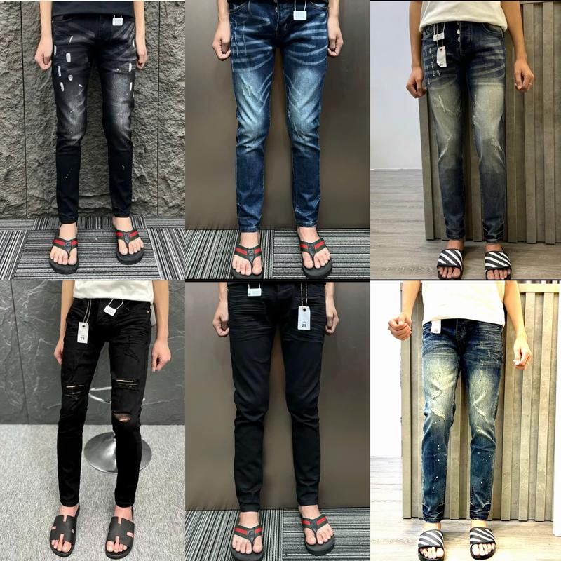 Quần jean PƠ PỒ tag lụa nam boy phố tổng hợp nhiều màu-BUNZSTORE Pants Menswear Có Túi