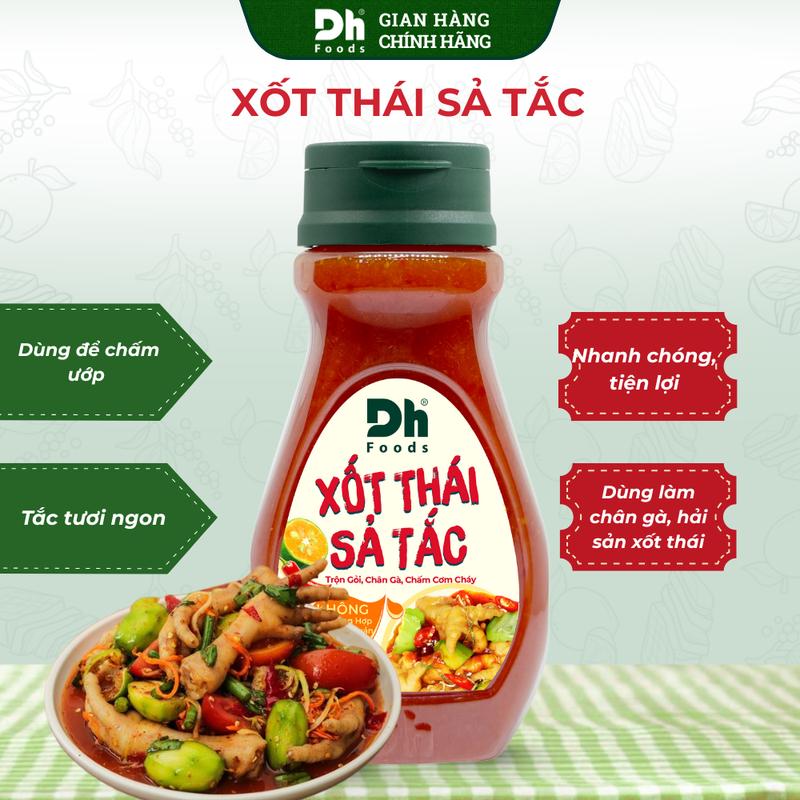  Xốt Thái Sả Tắc 200gr Dh Foods - Sốt Thái Trộn Chân Gà Chân Gà Sốt Thái Chua Cay Sốt Thái Ngon Chuẩn Vị 