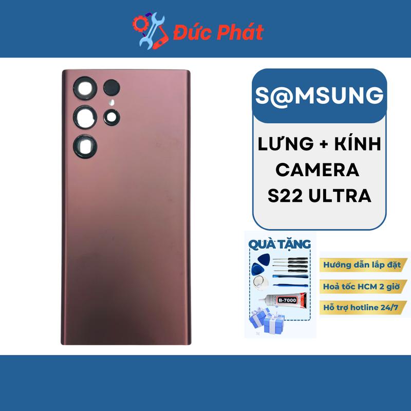  LƯNG + KÍNH CAM Thay Thế SS S22 ULTRA ĐỦ MÀU  TẶNG BỘ SỬA VÀ KEO  