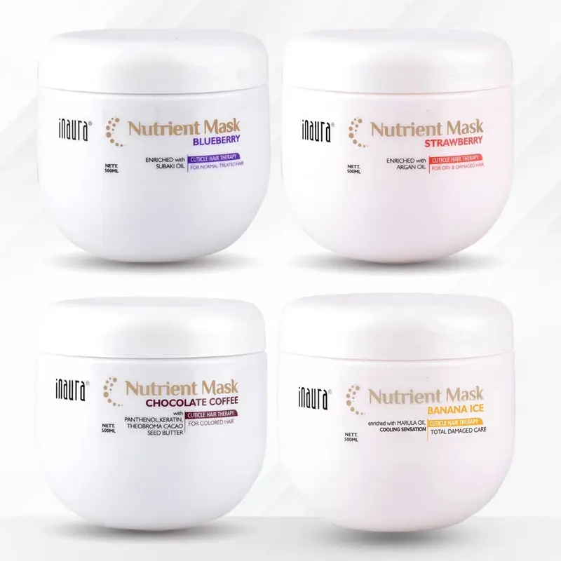 Inaura Nutrient Mask Cuticle hair therapy Series (Blueberry, Strawberry, Chocolate) 1000ml 1