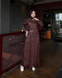 MAXI ROSE (M-XXL) GAMIS MUSLIM DRESS WANITA DRESS MUSLIM GAMIS PESTA GAMIS KONDANGAN GAMIS LEBARAN