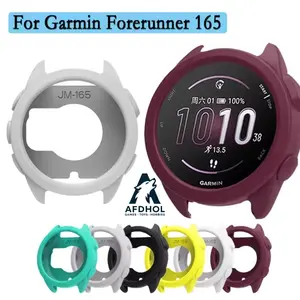 BUMPER SOFT TPU CASE FOR GARMIN FORERUNNER 165 KARET SILICONE SILICON SILIKON CASING COVER BODY SHELL SCREEN PROTECTOR PELINDUNG BODY SMARTWATCH SMART WATCH FOR GARMIN FORERUNNER 165 PROTECTION CASE COVER PENGAMAN JAM FOR GARMIN FORERUNNER 165 POUCH 165