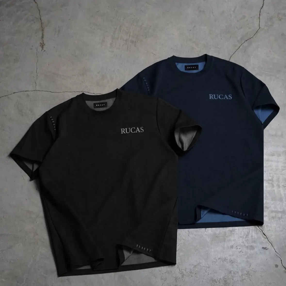 [FREE PAPERBAG] RUCAS TSHIRT REVERSIBLE BLACK & BLUE ORIGINAL WITH TAG BRAND NEW