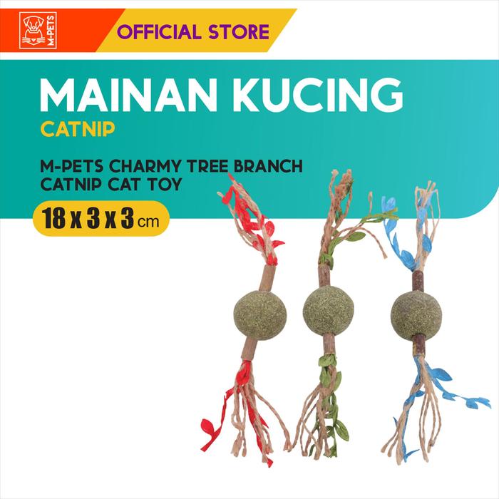 Gambar M-Pets Charmy Tree Branch Catnip Cat Toy / Mainan Kucing Catnip dari M-Pets Volk Pets Indonesia Kota Tangerang Tokopedia