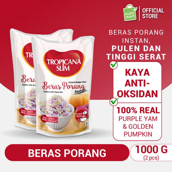 Gambar Tropicana Slim Beras Porang Instant Golden Ube Supermix 1000 g – Konjac Rice Shirataki dari Nutrimart Store Kota Administrasi Jakarta Utara Tokopedia