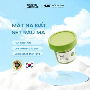 [HN Official] Mặt Nạ Đất Sét Rau Má 120g Hút Nhờn, Làm Sạch Sâu, Se Khít Lỗ Chân Lông + Cọ Đắp