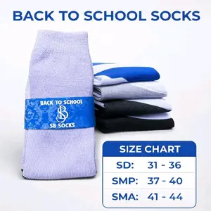 (3PCS) KAOS KAKI SEKOLAH SD SMP SMA PUTIH/HITAM TERMURAH / KAOS KAKI SEKOLAH (KKIKT)