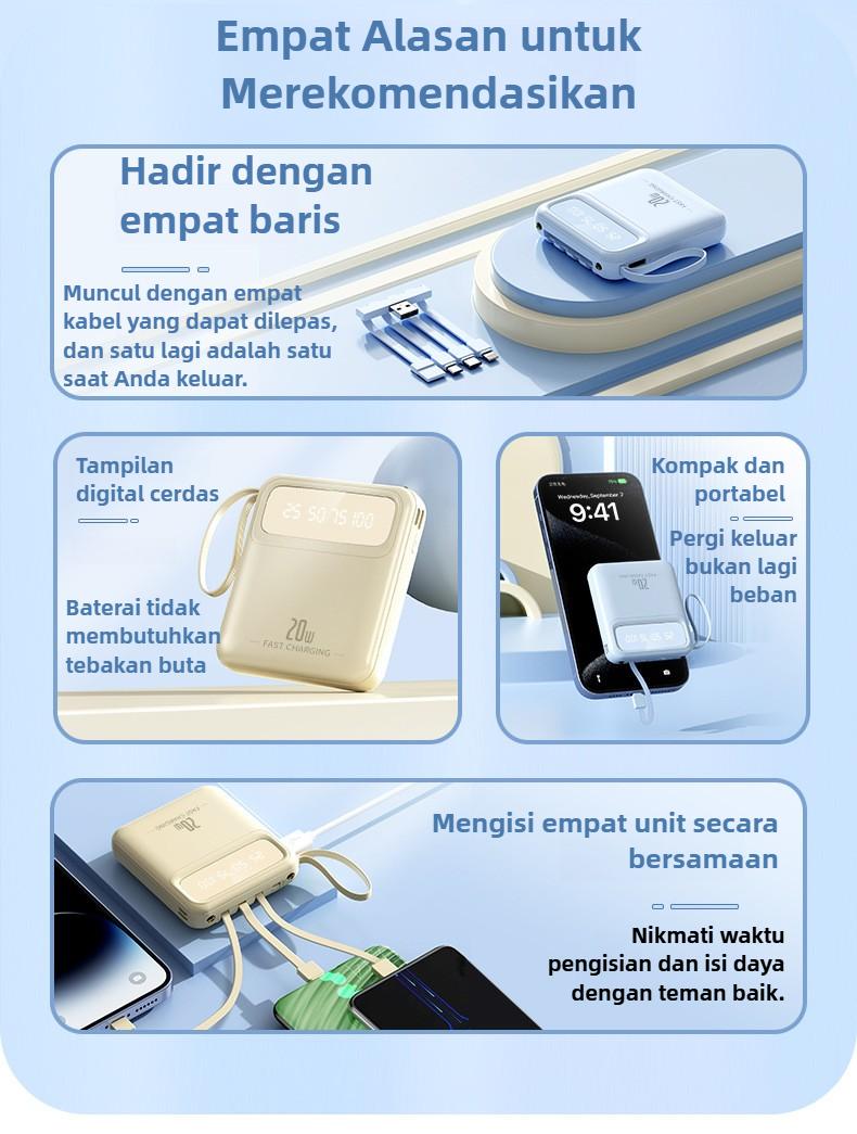 Powerbank Dual USB Flashlight 30000mAh Kapasitas Besar Kompatibel iOS/Android Portabel untuk Perjalanan dan Aktivitas Luar Ruangan Powerbank Dual USB Flashlight 30000mAh Kapasitas Besar Kompatibel iOS/Android Portabel untuk Perjalanan dan Aktivitas Luar Ruangan