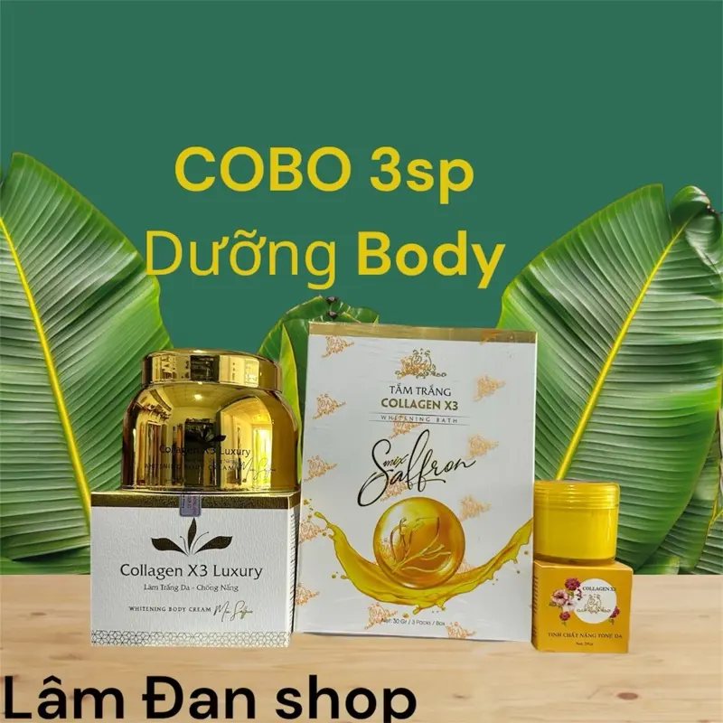 Cobo ba sản phẩm dưỡng da dành cho body, kem body ,kem kích và kem tắm 0