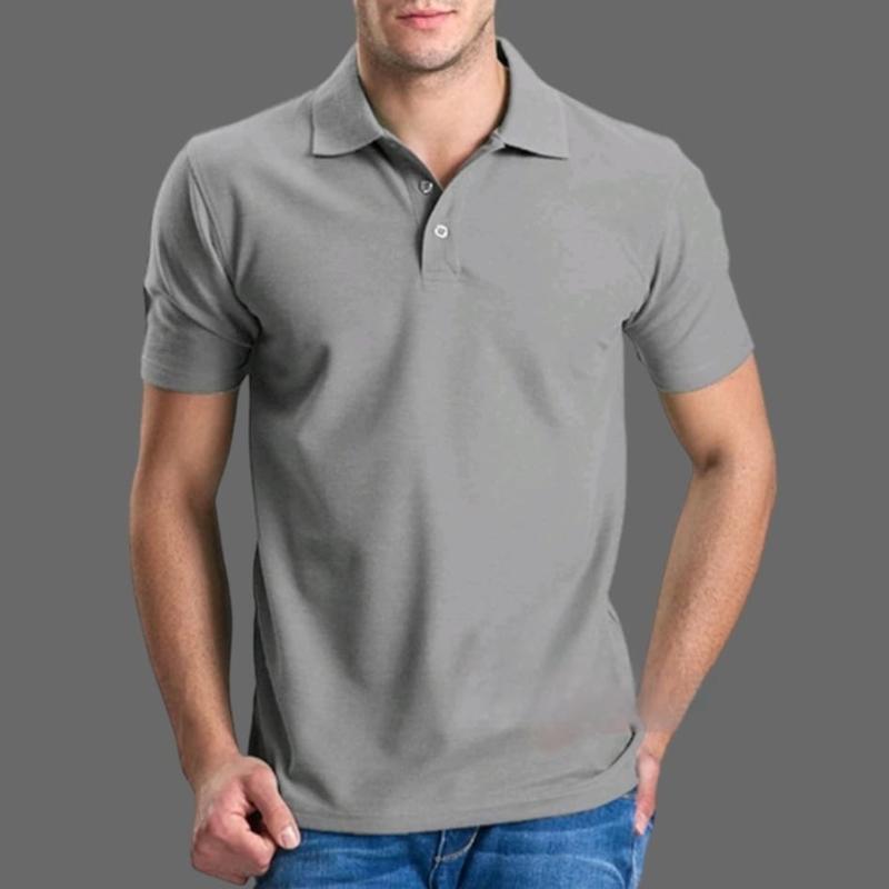 Product Introduction of Kaos Kerah Polos / Kaos Kerah Polos Seragam / Kaos Kerah Polo Shirt Unisex Formal / Kaos Kerah Lengan Pendek Abu Abu Casual 15