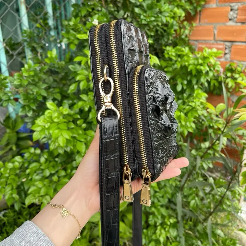 Túi đeo chéo đựng điện thoại da cá Đeo Vai size 19*12 1