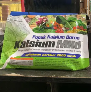 Pupuk Kalsium Boron (KALSIUM MILD) KEMASAN 1KG U/ memperkuat sel-sel tanaman , Menetralisir pH permukaan tanaman & media (2000mesh)