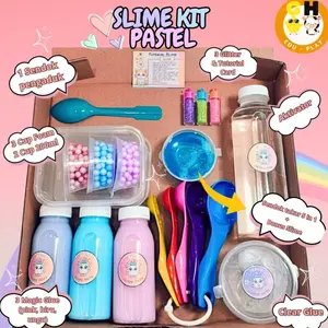 GHEduplay Slime Kit SERI 2 Pastel Edition Ice Cream Mainan Edukasi Anak Tofu Slime snow slime potatoes selim getah karet   Toys joybox Hampers Squishy