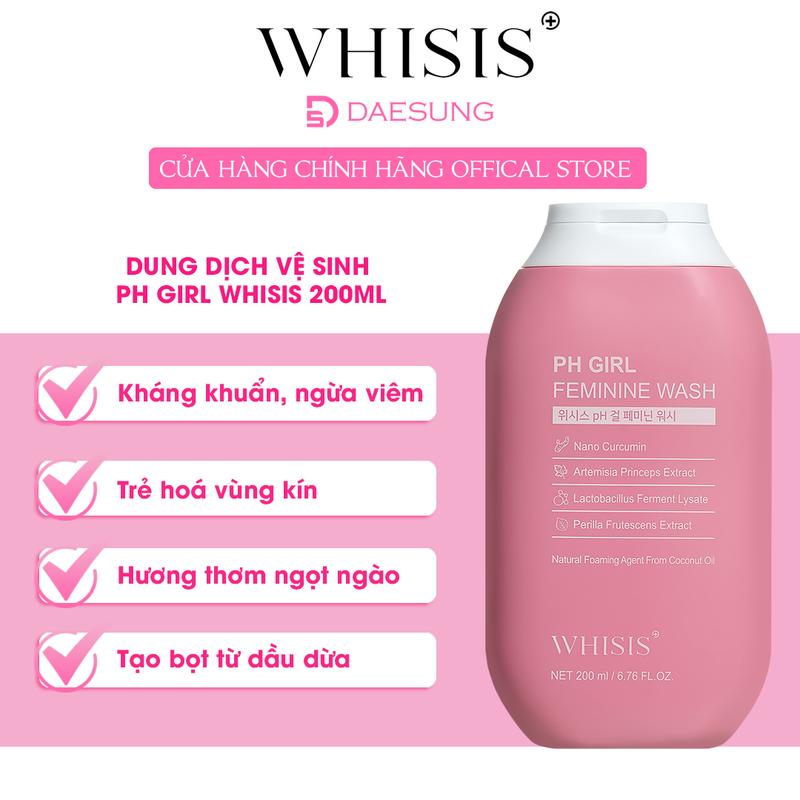  Dung dịch vệ sinh phụ nữ Whisis pH Girl Feminine Wash 200ml Women 