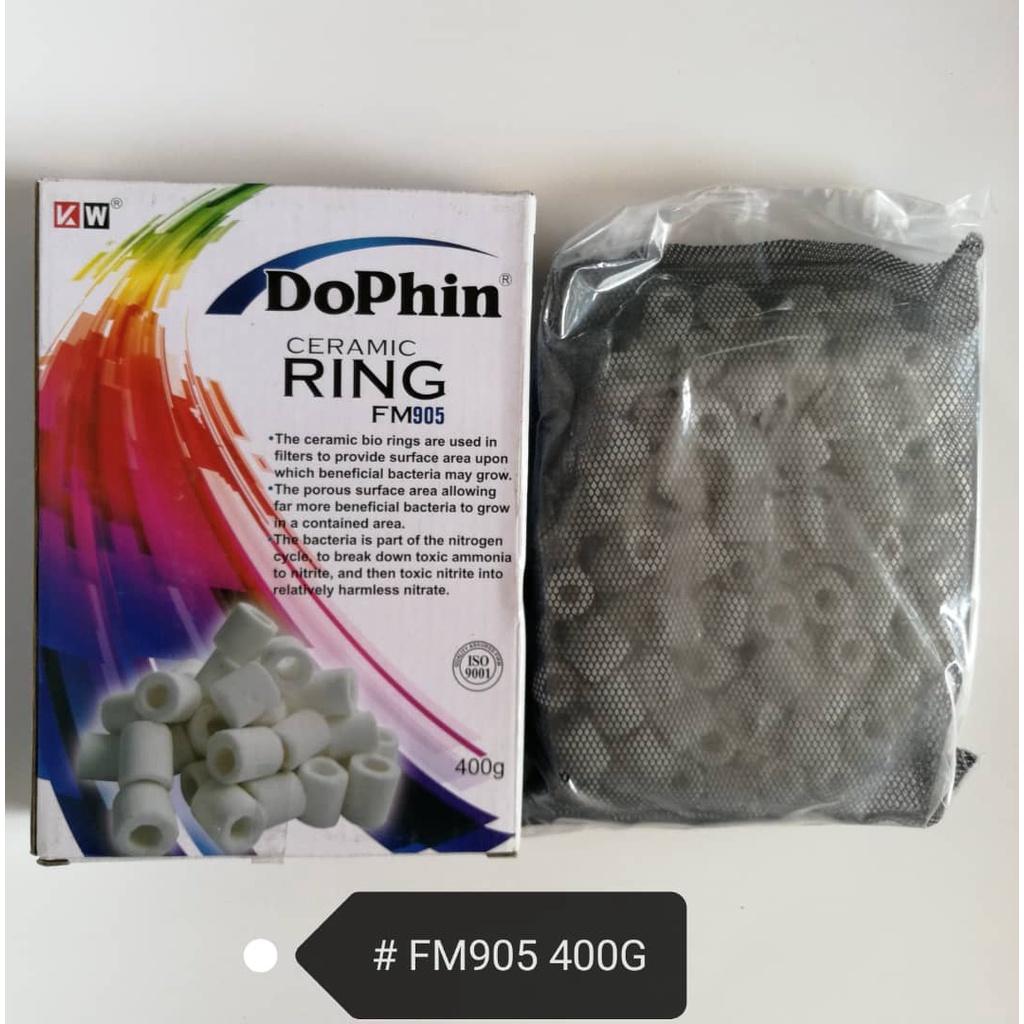 Dophin Bio Ceramic Ring 400gram Aquarium Fish Aquatic Plant Filter [FM905]