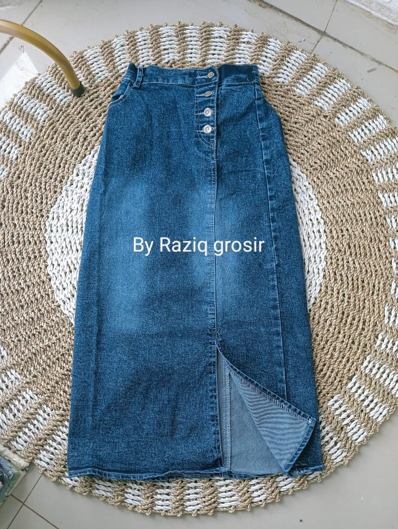 Product Introduction of Rok Span Jeans Kancing Anak Perempuan Kekinian Fashion 6