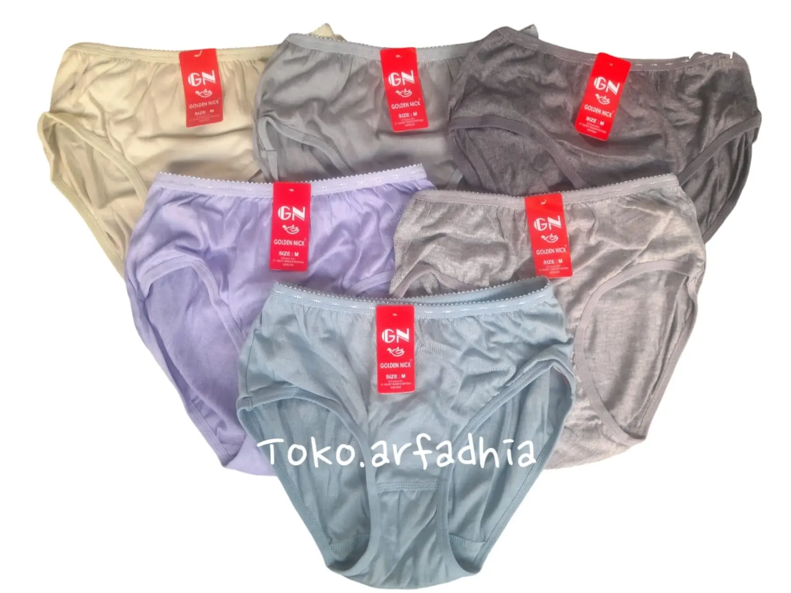 3PCS Celana Dalam Wanita Goldenick Warna Satndar 931