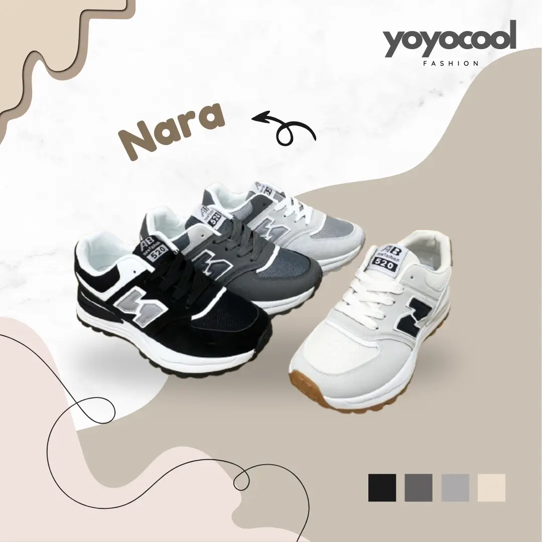 RT Nara Shoes / Sepatu Sneakers / Sepatu Sport Fashion / Casual Sport / Korean Style