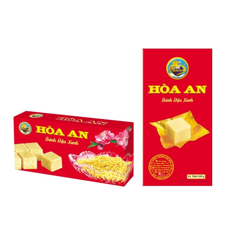 Combo 5hôp Bánh đậu xanh Hoà An 200gđặc sản Hải Dương Date mới