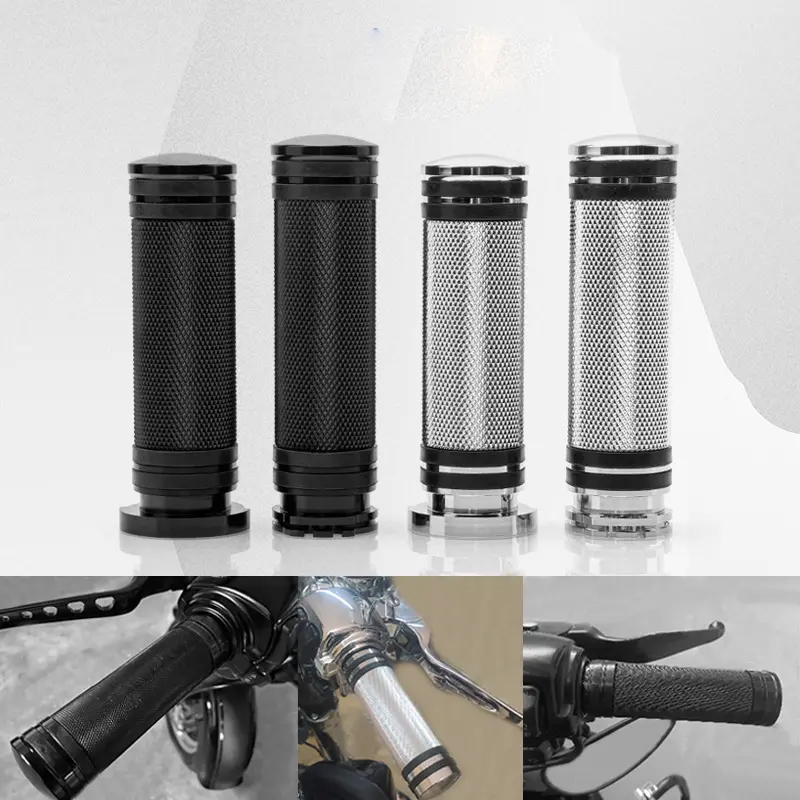 Motorcycle Handlebar 25mm Handle Cover 2pcs Universal Motorcycle Handle Grips Aluminum Alloy