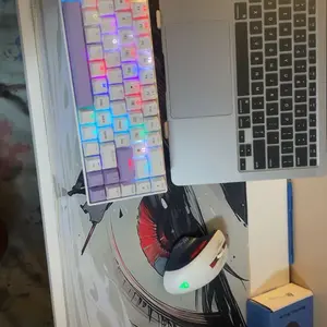 Mouse Pad Besar Anti-Slip Desk Mat Minimalist Black and White Anime E-Sports Gaming MousePad Aesthetic XL 80x30cm Thickened Stitched Edge Mat.4