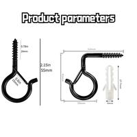Gambar 10 PCS paku ulir Mudah untuk menginstal - sekrup dalam kait /paku ulir Skrup /Sekrup tanda tanya /Skrup Gantungan - Vertical-Black-10PCS dari appelhouse.s Kota Cirebon 2 Tokopedia