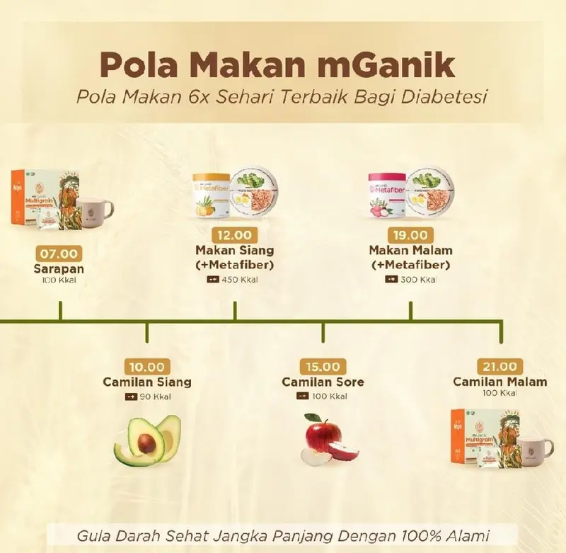 MGANIK METAFIBER  MULTIGRAIN 3PEPTIDE Superfood for Diabetes 4