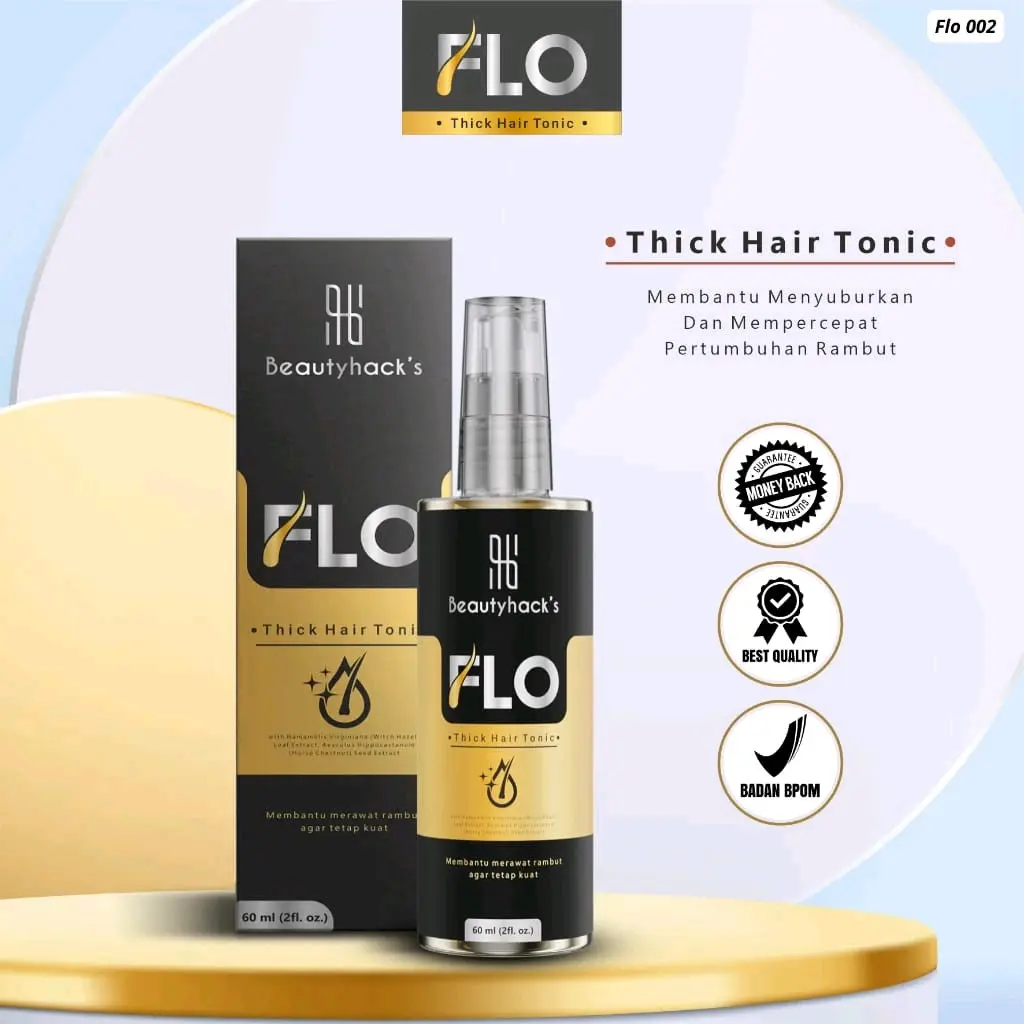VIRAL PROMO!! FLO HAIR TONIC Menumbuhkan Rambut Kebotakan Dan Perawatan Vitamin Rambut Kering Haircare