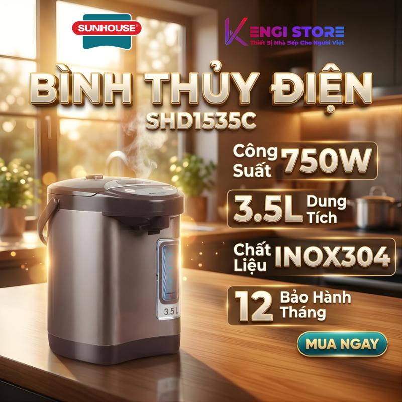 Bình Thủy Điện 3.5L Sunhouse SHD1535C