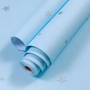 Wallpaper Sticker Dinding Bintang Biru Panjang 8 Meter x Lebar 45 CM