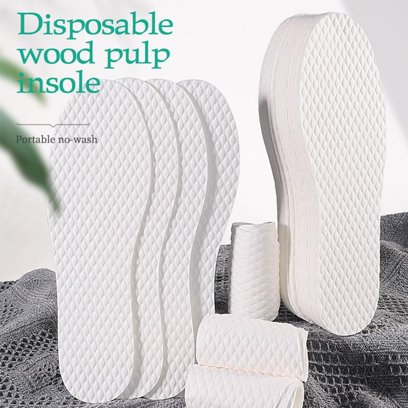 Disposable wood pulp insole for women to absorb sweat, prevent odor ...
