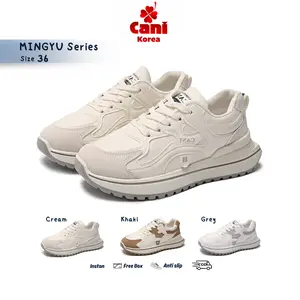 CANIKOREA Mingyu Sepatu Sneaker Wanita Korean Casual Sepatu    Aestetic Fashion Senam Korean Style Anti Selip K9245