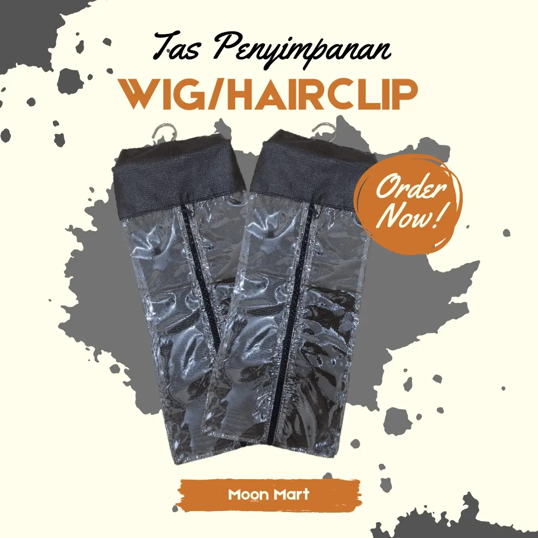 MoonMart - Tas Wig/Tas Hairclip/Tas penyimpanan wig hairclip / Wig Hairclip Organizer
