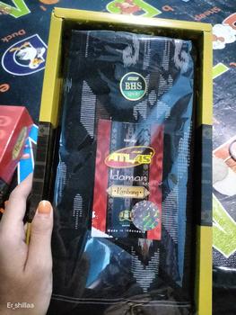 Product Review of Sarung Atlas Idaman Kembang - Motif BHS Hitam Batik from m**7 0