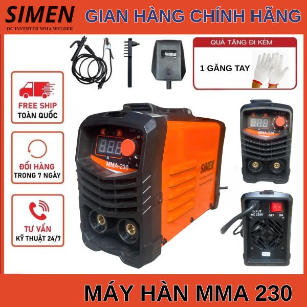 Máy hàn mini SIMEN MMA 230 - Máy hàn que điện chính hãng, cam kết chất lượng dây đồng