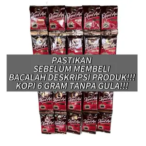 KOPI KAPAL API 1 RENCENG ISI 10 TANPA GULA BERAT PER@ 6gr  Coffee