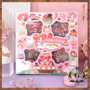 GaleryJak Stiker Motif Kartun Korea Lucu Anti Air Dekorasi Handbook Scrapbook DIY