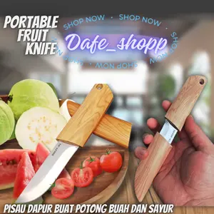 Portable fruit knife - Pisau Kayu Mini DAFE - Pisau Dapur, Buah, Koleksi, Saku - Kitchenware, Tahan Karat - Baja, Multifungsi